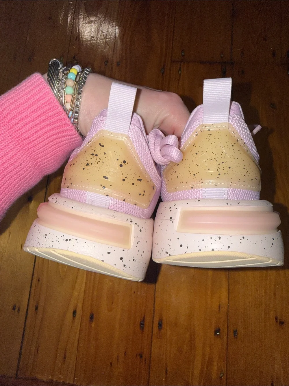 Adidas racer TR 23 pink running shoes cream new with tags 9.5 - Picture 5 of 6